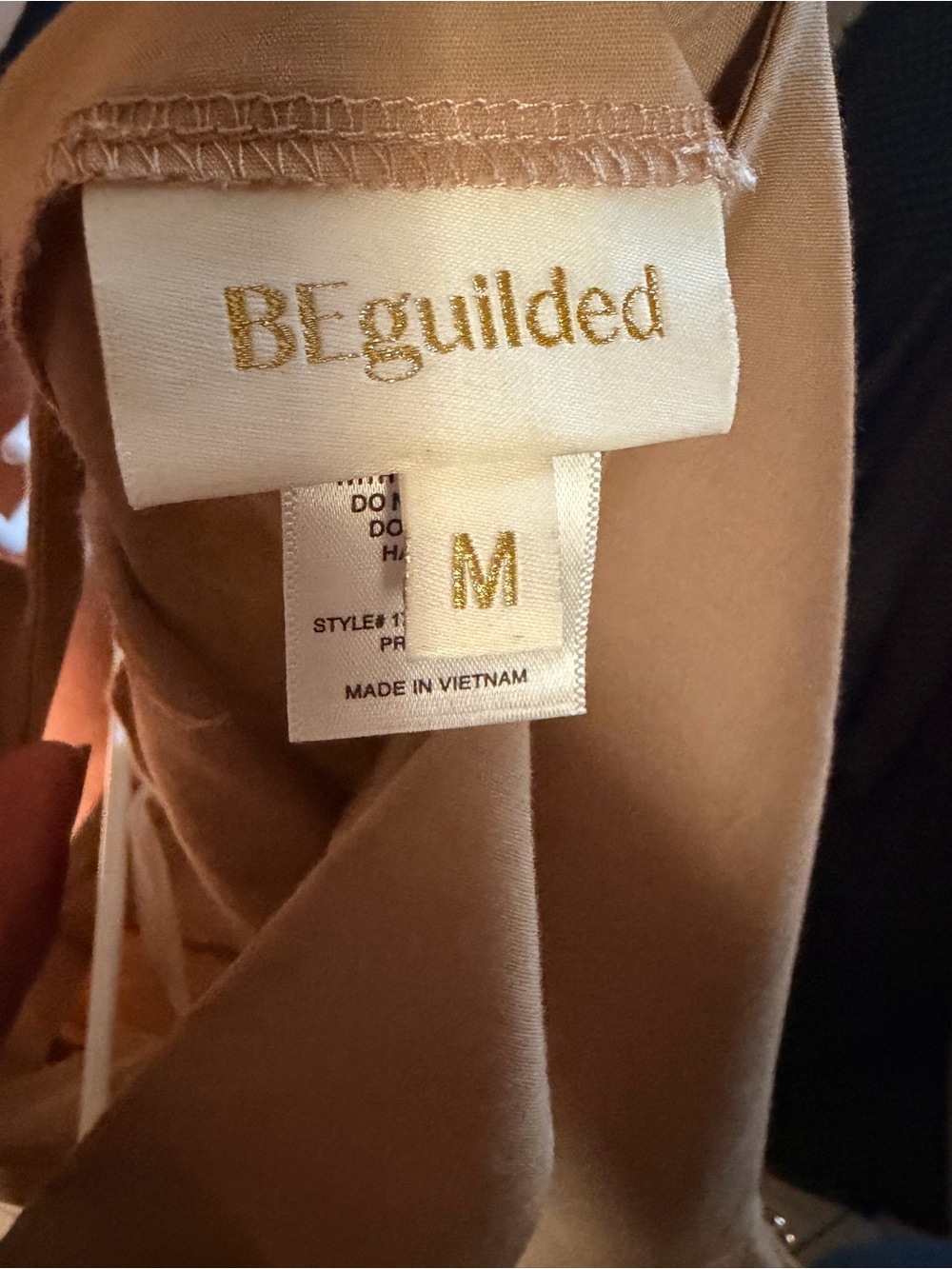 Beige Zip-Front Maxi Dress - Picture 3 of 3